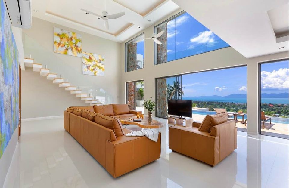 Magnificent sea-view villa in Bophut Hills